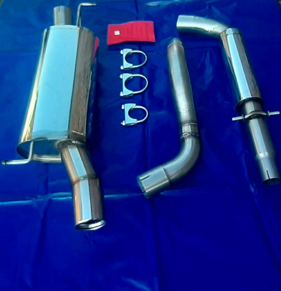 Edelstahl Auspuffanlage Audi TT 8N  3 Zoll (76 mm) Friedrich Motorsport