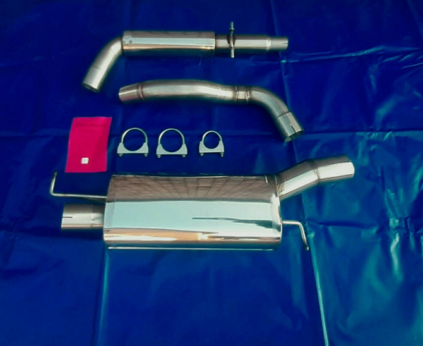Edelstahl Auspuffanlage Audi TT 8N  3 Zoll (76 mm) Friedrich Motorsport