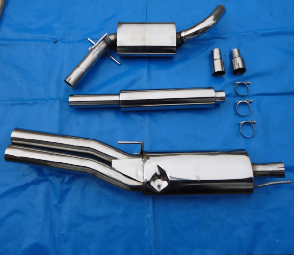 VW Golf 3 Variant Edelstahlanlage 2x76 gerade
