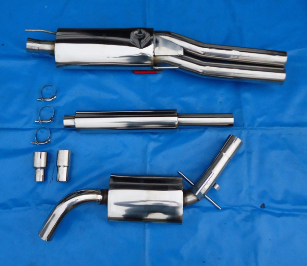 VW Vento Edelstahlanlage mit EG 2x76 gerade
