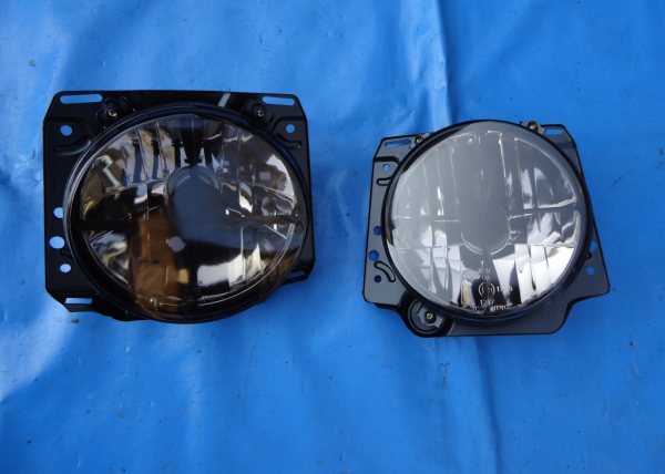 VW Golf 2 Klarglas Scheinwerfer mit Fadenkreuz Black Magic
