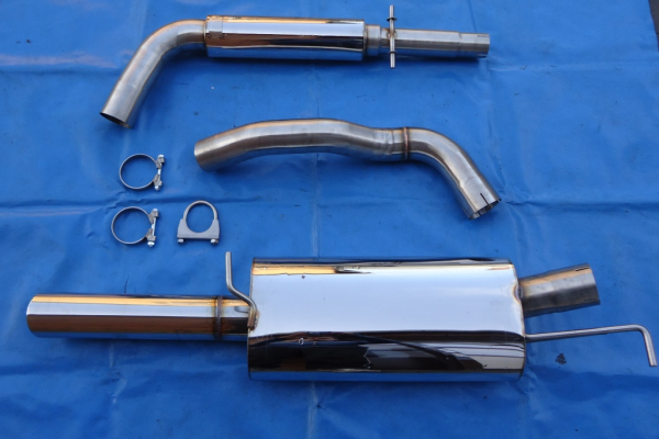 Edelstahl Auspuffanlage VW Golf 4 Variant 3 Zoll (76 mm) 1x90 Friedrich Motorsport