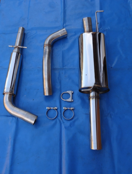 Edelstahl Auspuffanlage VW Golf 4 Variant 3 Zoll (76 mm) 1x90 Friedrich Motorsport