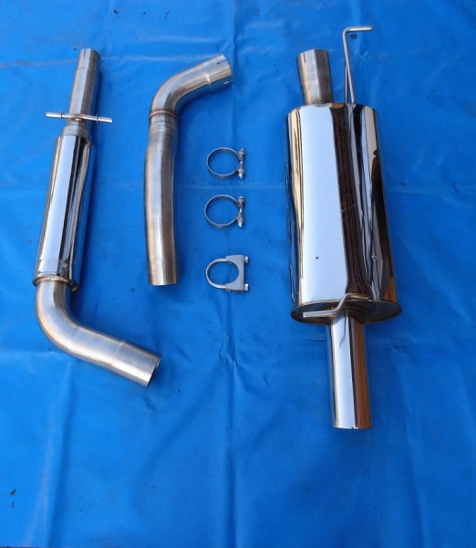 Edelstahl Auspuffanlage VW Golf 4 Limo 3 Zoll (76 mm) 1x90 Friedrich Motorsport