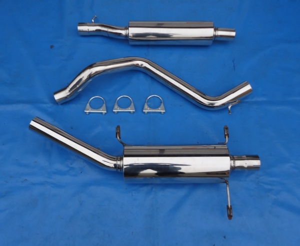 Edelstahl Auspuffanlage VW Golf 1 Cabrio GM 1x60