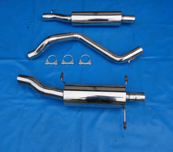 Edelstahl Auspuffanlage VW Golf 1 Cabrio GM S-76