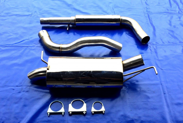 Edelstahl Auspuffanlage VW Golf 4 Limo 3 Zoll (76 mm) Diesellook Friedrich Motorsport