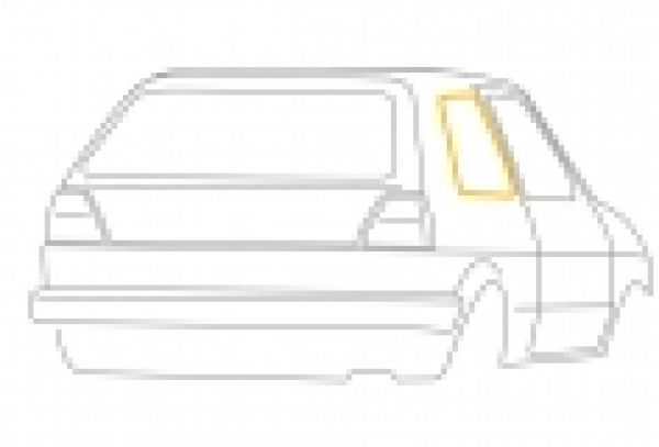 Seitenscheibendichtung rechts ohne Nut VW Golf 2