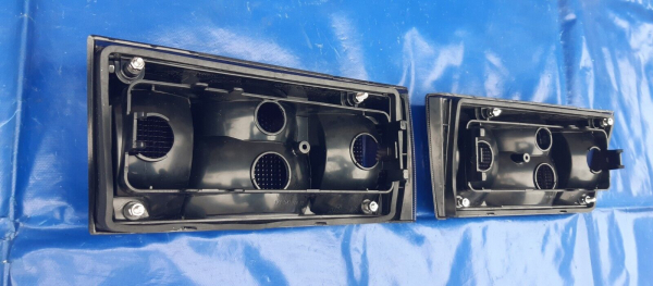 schwarze Rückleuchten  (kurze Version) mit E-Nummer