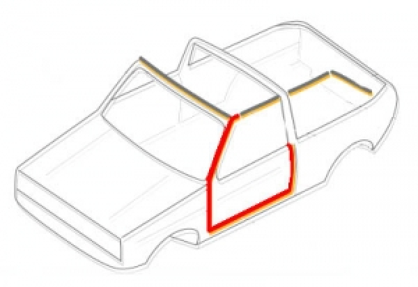 VW Golf 1 Cabrio Türdichtung links