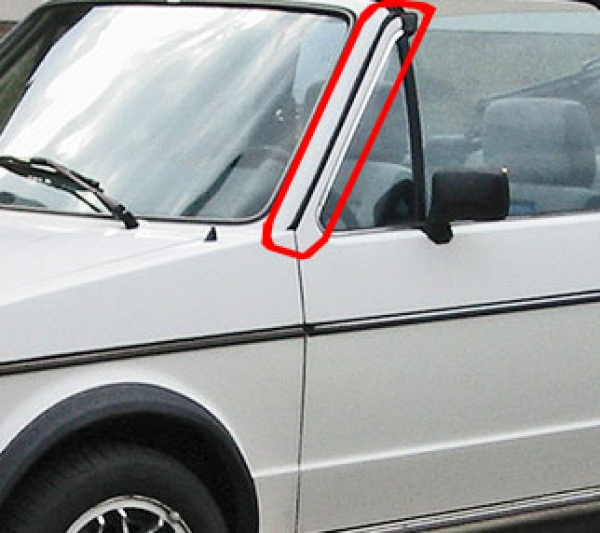 VW Golf 1 Cabrio Verkleidung A-Säule Zierleiste Zierleisten schwarz links rechts