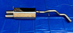 Sportauspuff VW Golf 4 V5  2x76 gerade und scharf